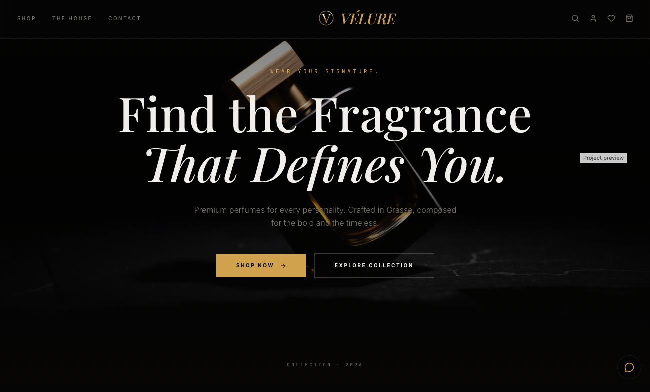VÈLURE — desktop view